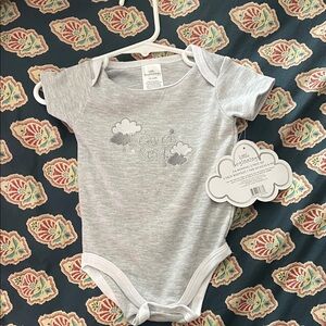 Heaven Sent Gray Baby Bodysuit